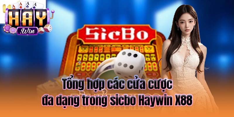Tổng hợp các cửa cược đa dạng trong sicbo Haywin X88