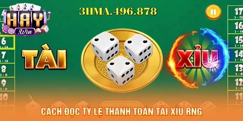Cách đọc tỷ lệ thanh toán tài xỉu RNG