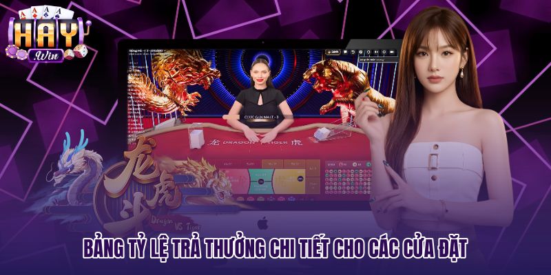 Tỷ lệ thanh toán các cửa cược Rồng hổ online chi tiết