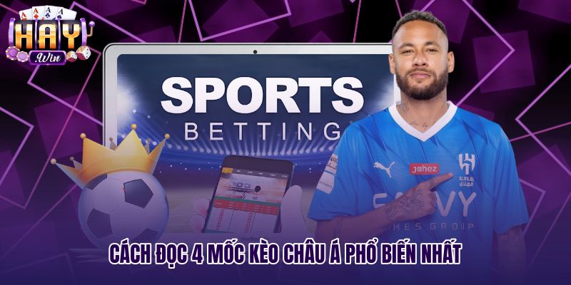 Bốn tỷ lệ kèo châu Á cơ bản trên bảng cược