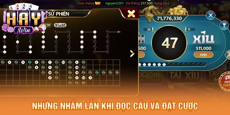Những nhầm lẫn khi đọc cầu và đặt cược